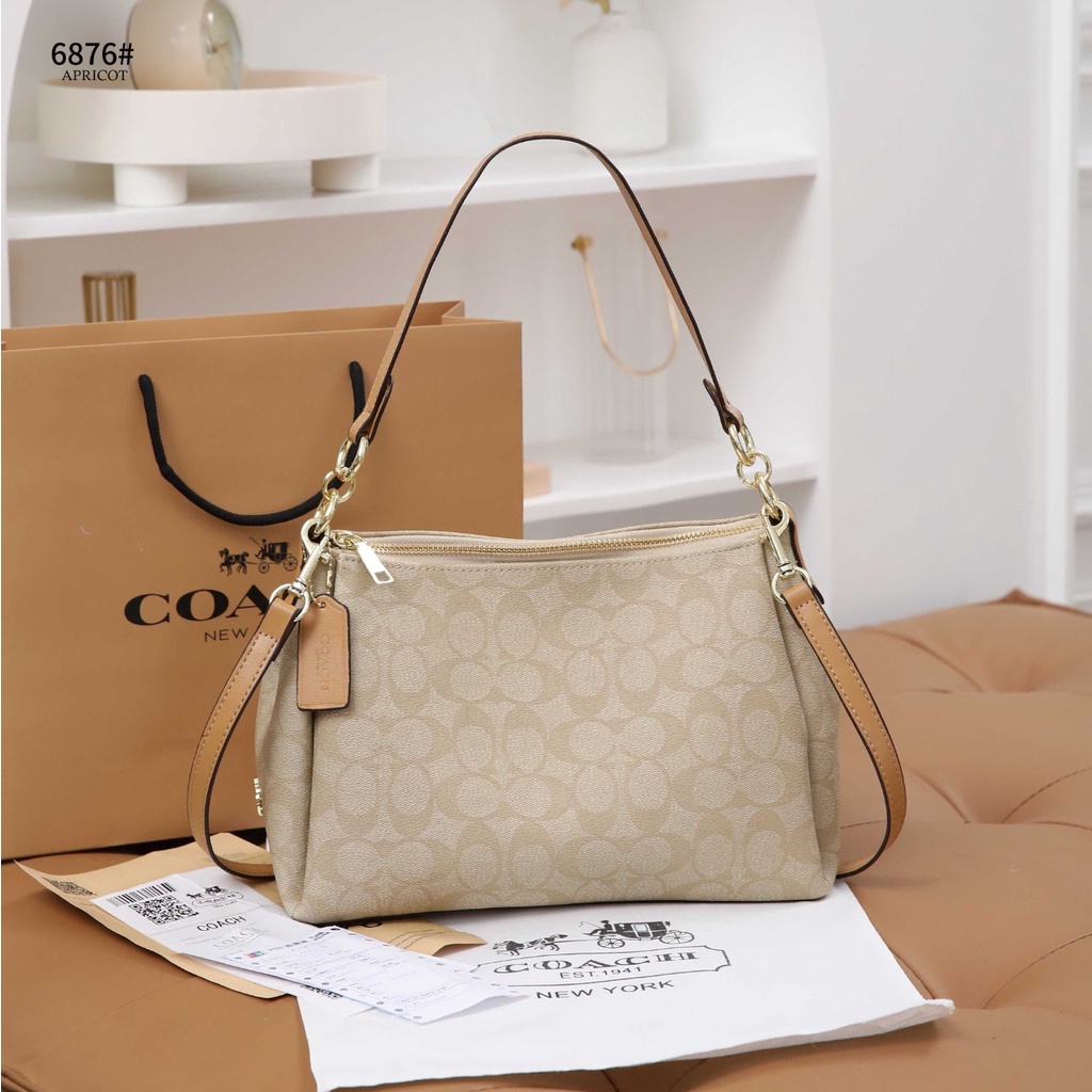 Jual Coach Small Marlon Shoulder Bag in Signature Canvas 6876 55