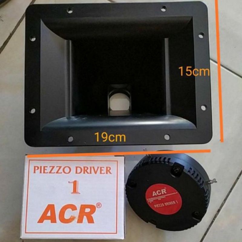 Jual Paket Driver Tweeter Acr Piezo 300w Dan Horn Corong 15x19cm ORI