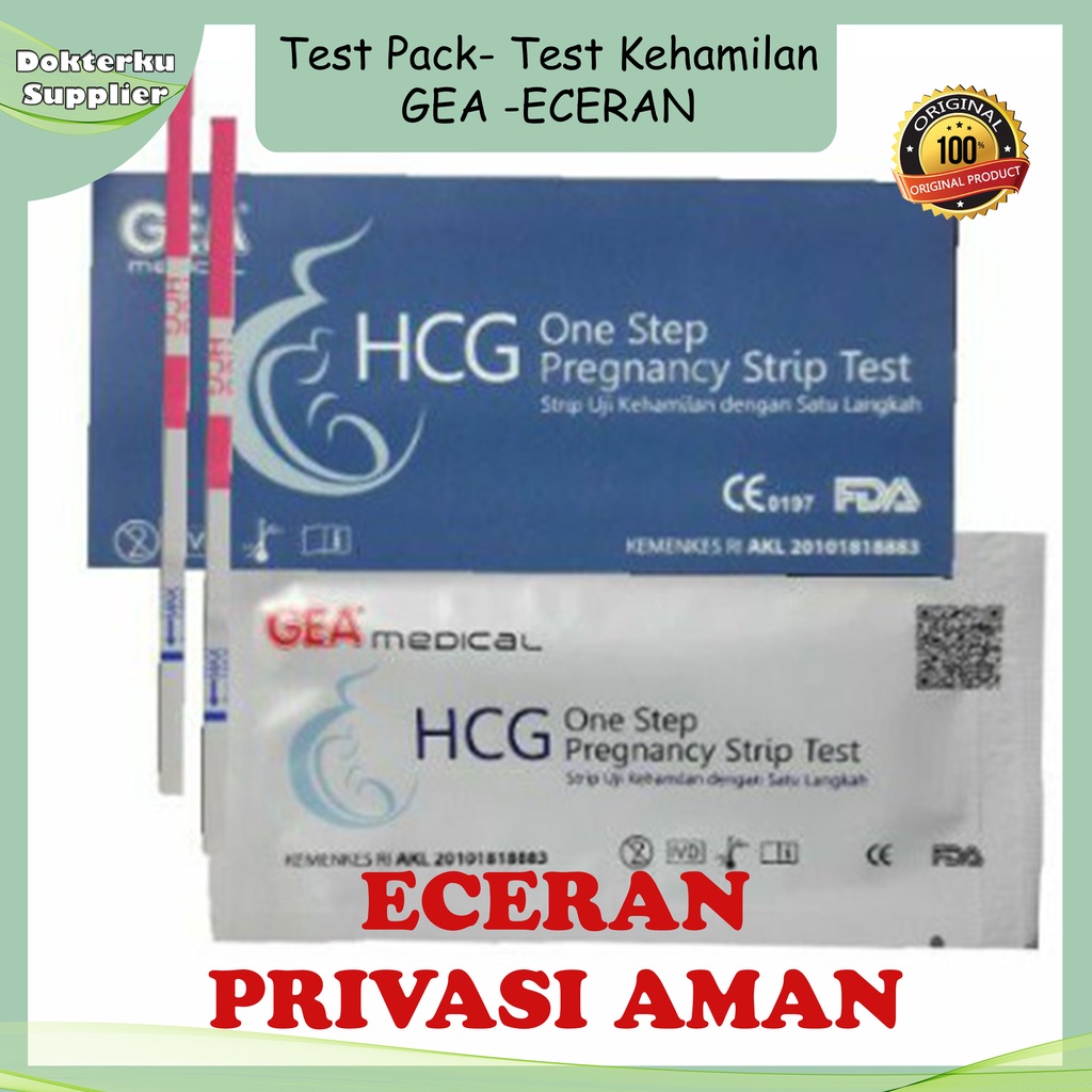 Jual Tes Kehamilan ONEHEALTH GEA TESTPACK TEST PACK TES HCG Tespek Hamil Shopee Indonesia