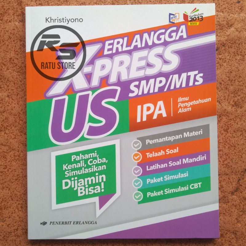 Jual Buku Erlangga X-Press Us Xprerss Us SMP Matematika B.Indonesia B ...