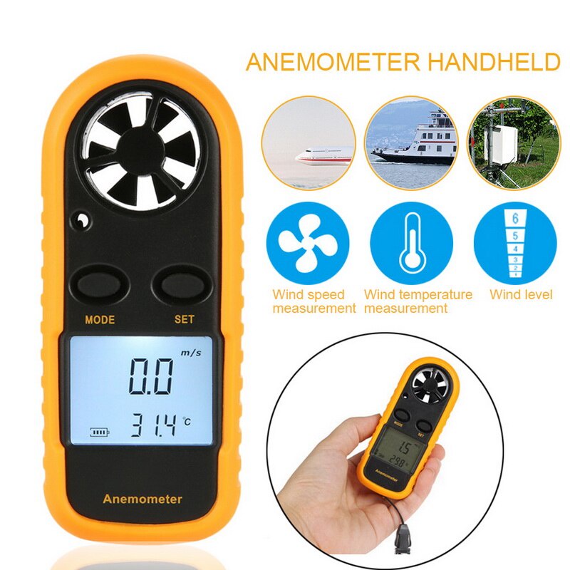 Jual Digital Wind Anemometer Tester Pengukur Kecepatan Angin Anemo ...