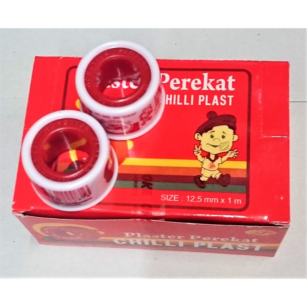 Jual Chili Plast | Plester Perekat Rol 1,25 cm x 1 m | Plester Kain ...