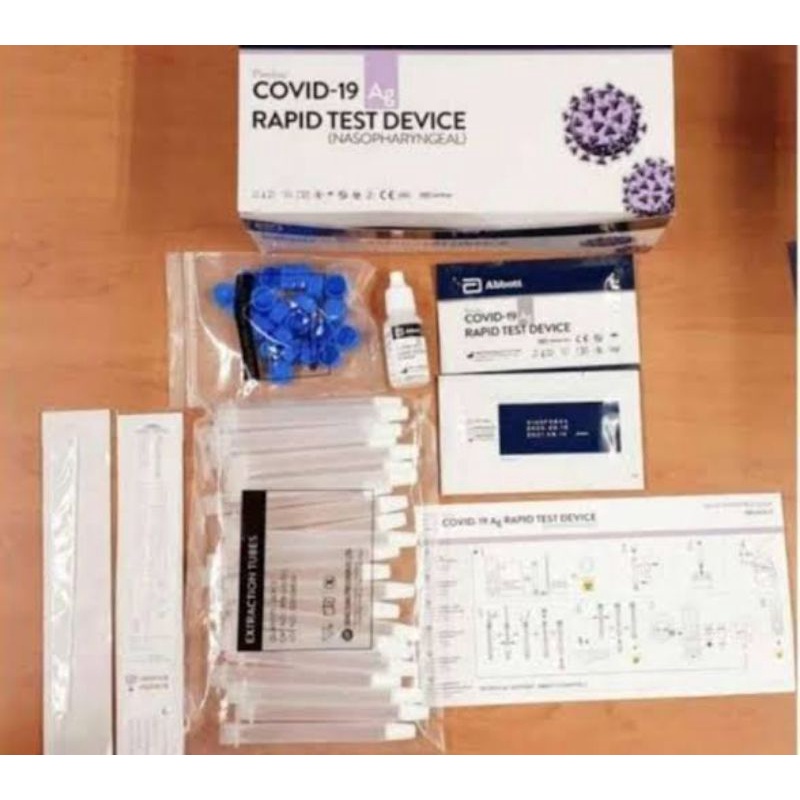 Jual Alat Tes Mandiri Swab Antigen Abbott Panbio NASO 1 Box Isi 25pcs ...