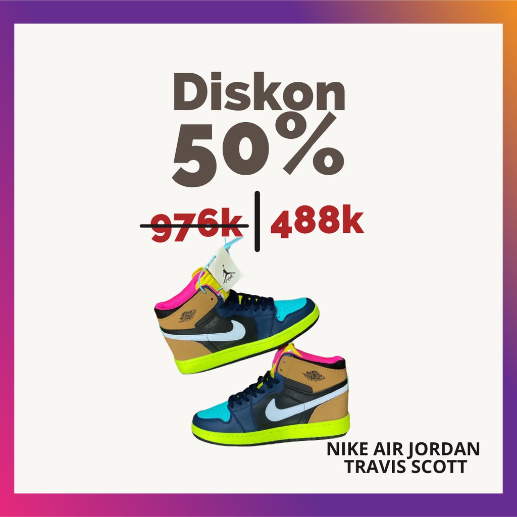nike travis scott harga