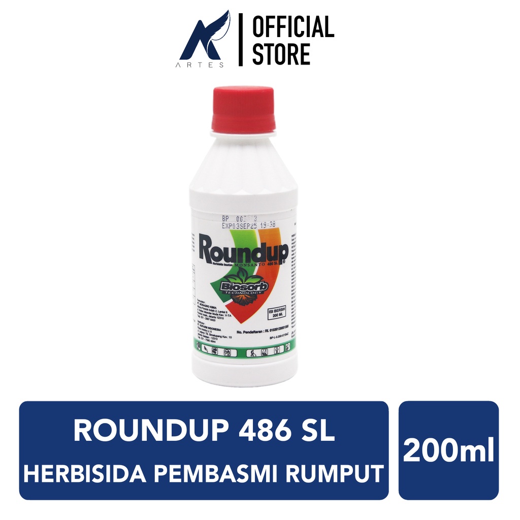 Jual Roundup Round Up 486 Sl 486sl Herbisida Obat Racun Cairan Pembasmi