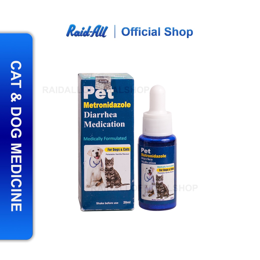 Jual RAID ALL Pet Metronidazole Diarrhea Medication 20ml Shopee Indonesia