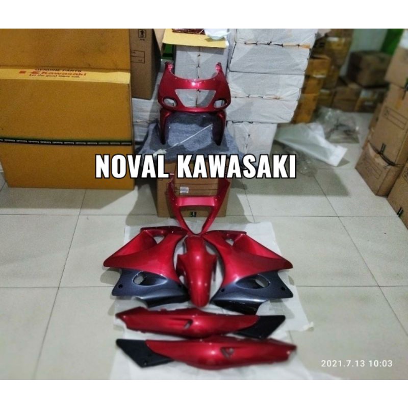 Jual COVER BODY FULLSET FULLBODY SET NINJA RR OLD MERAH G2 ORIGINAL ...