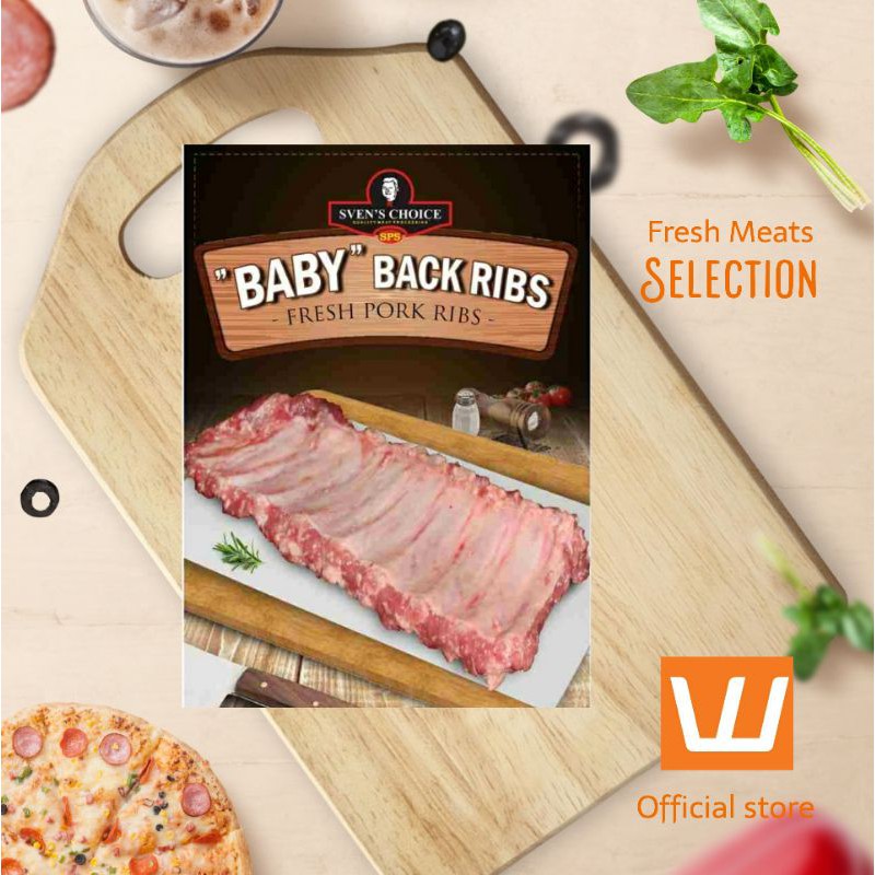 Jual DAGING BABI PREMIUM SVEN'S CHOICE BABY BACK RIBS SEGAR 500G ...