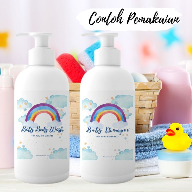 Jual Sticker Label Sabun Shampoo Baby Kids Aesthetic Kekinian ...