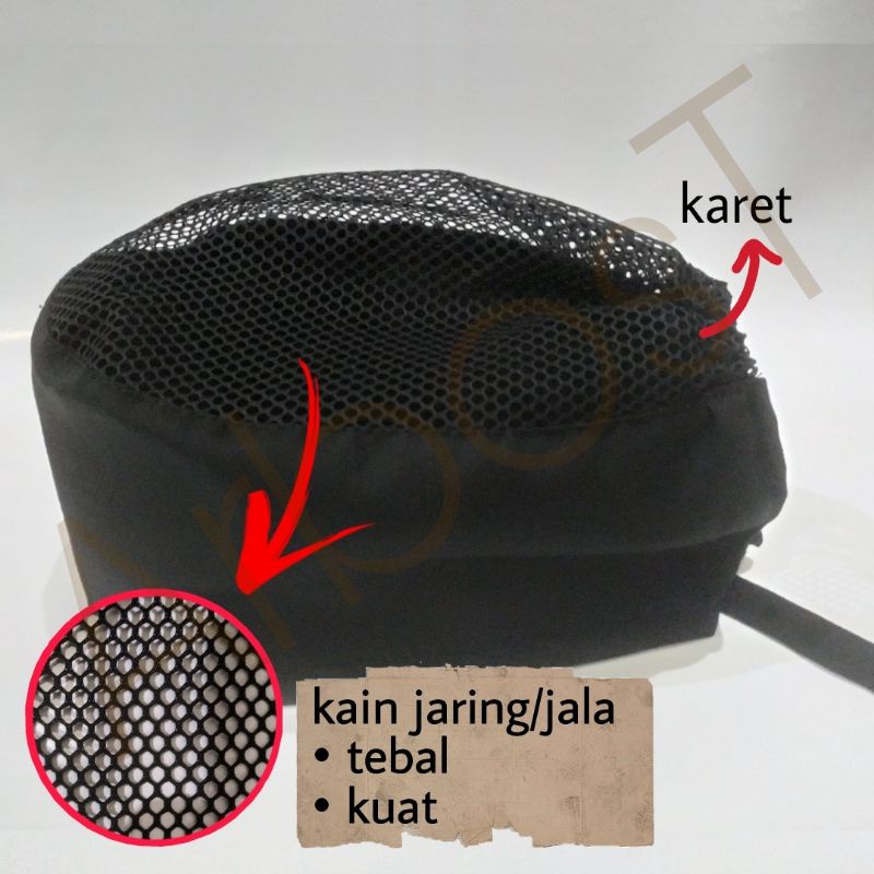 Jual Topi Operasi Surgical Cap Topi Chef Koki Masak Topi Pekerja Pabrik ...