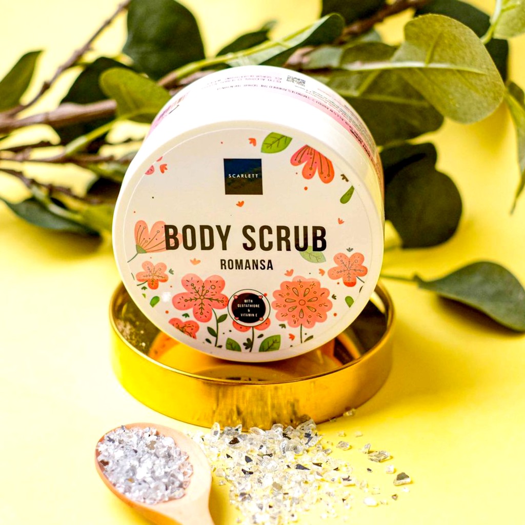 Jual Scarlett Whitening Body Scrub Romansa 300 gr Shopee Indonesia