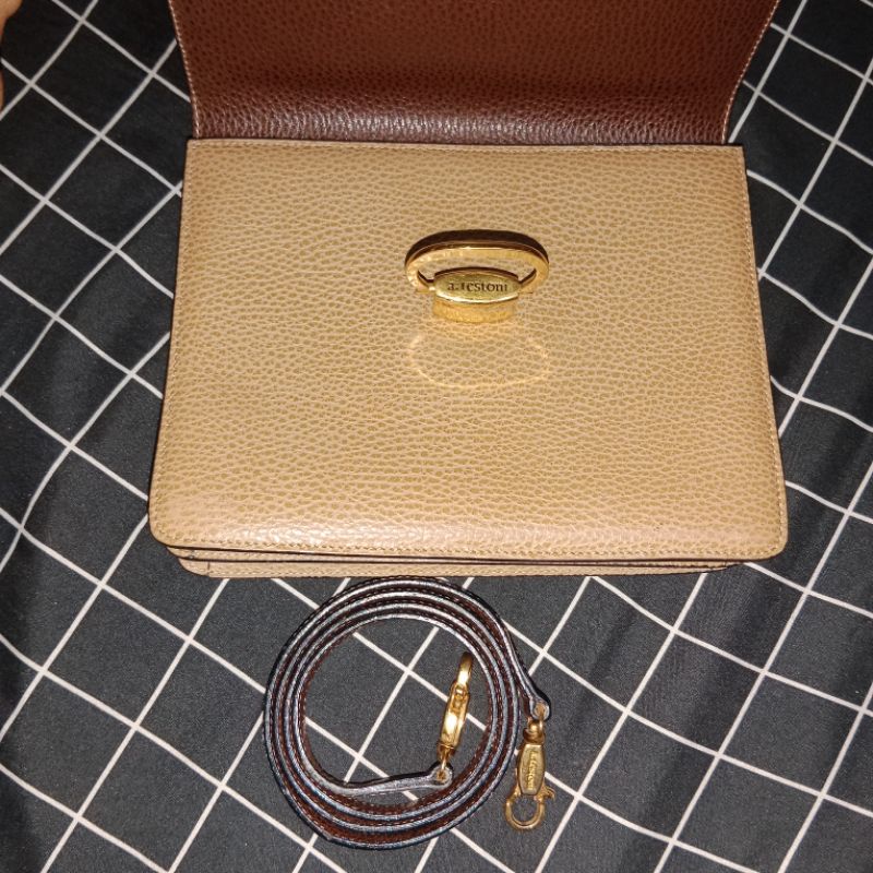 ボストンバッグ ティストニー a.testoni made in ITALI 