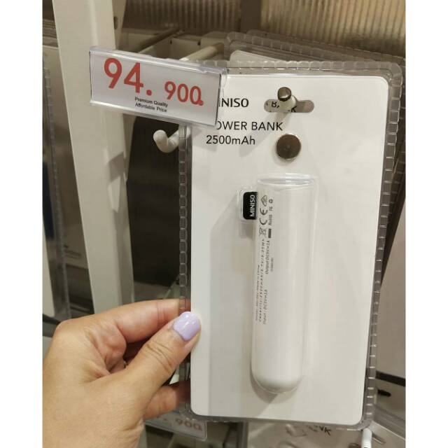 Jual MINISO POWER BANK 2500 mAh Shopee Indonesia