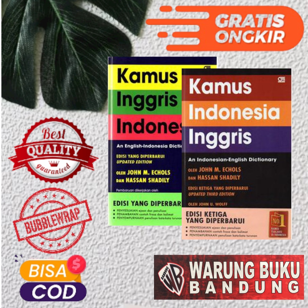 Jual Bestseller Paket Kamus Indonesia Inggris Dan Inggris Indonesia By