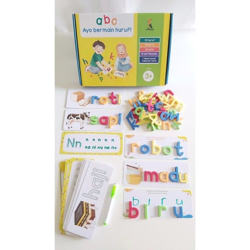 Jual ABC Ayo Bermain Huruf / Flash Card Huruf Alphabet / Mainan Edukasi ...
