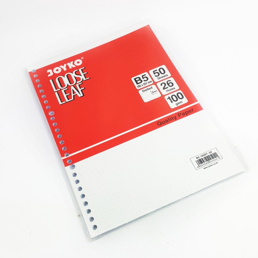 Jual Kertas Loose Leaf JOYKO B5 100/Isi Kertas File B5 100/Binder JOYKO ...