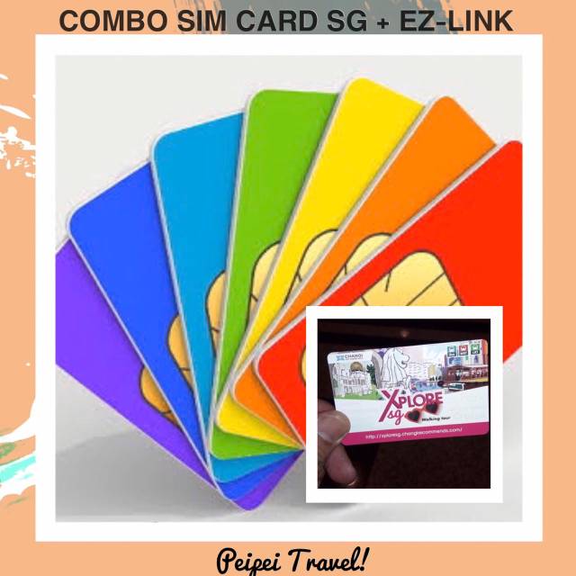 Jual PROMO Combo SIM Card Singapor + Ez-Link Card Kartu MRT/Bus Murah ...
