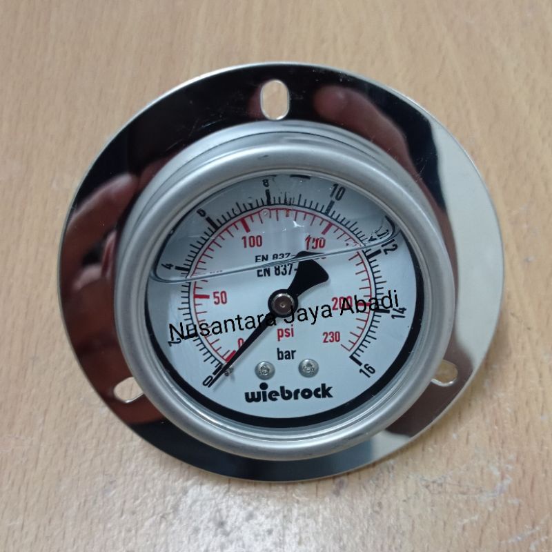 Jual Pressure Gauge Payung Center Back Stainless 4 Inchi 16 Bar 230 Psi Shopee Indonesia 5509