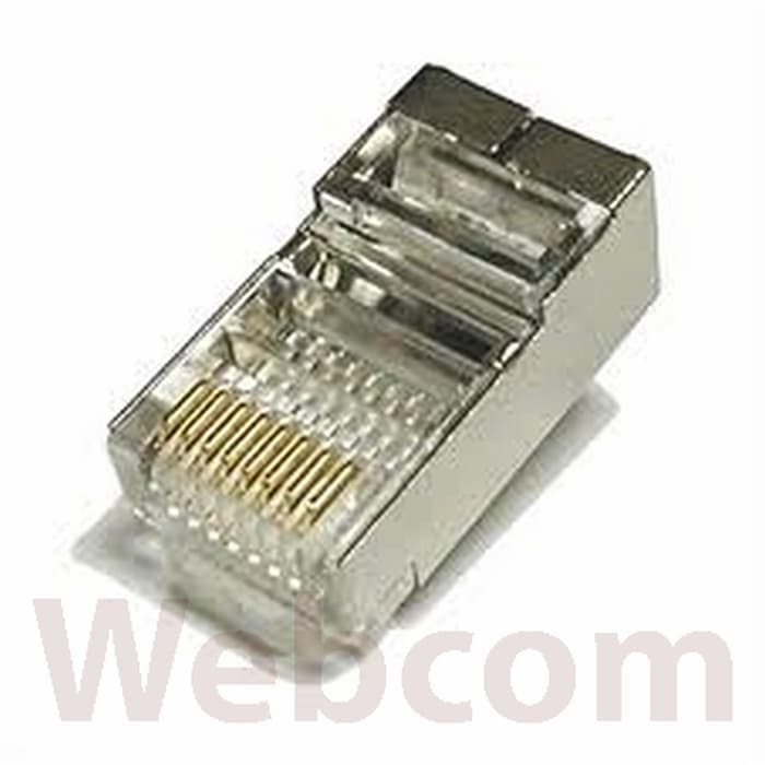 Jual Kepala Konektor LAN RJ45 High Quality | Shielded Plug Cat5 8P8C ...