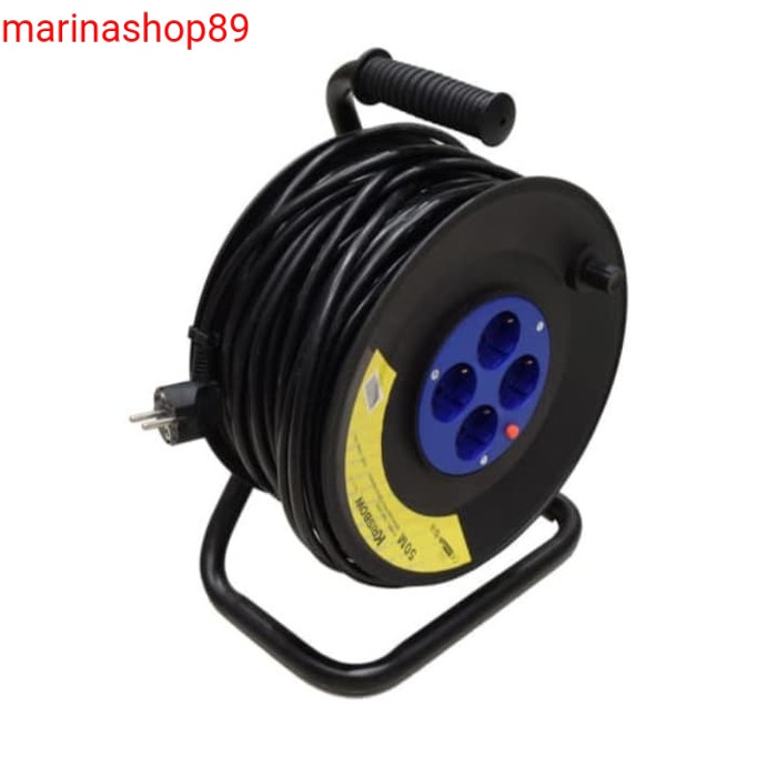 Jual krisbow kabel roll 50 meter_kabel gulung 4 soket_otomatis over ...