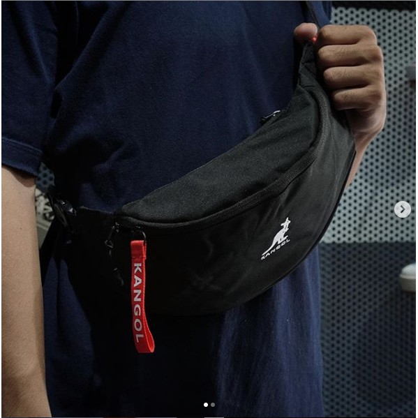 Kangol Waist Pouch Book Black