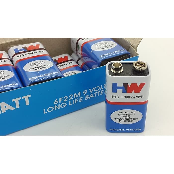 Jual Baterai V Battery Volt Baterai Kotak Merk Hw Hi Watt Shopee Indonesia