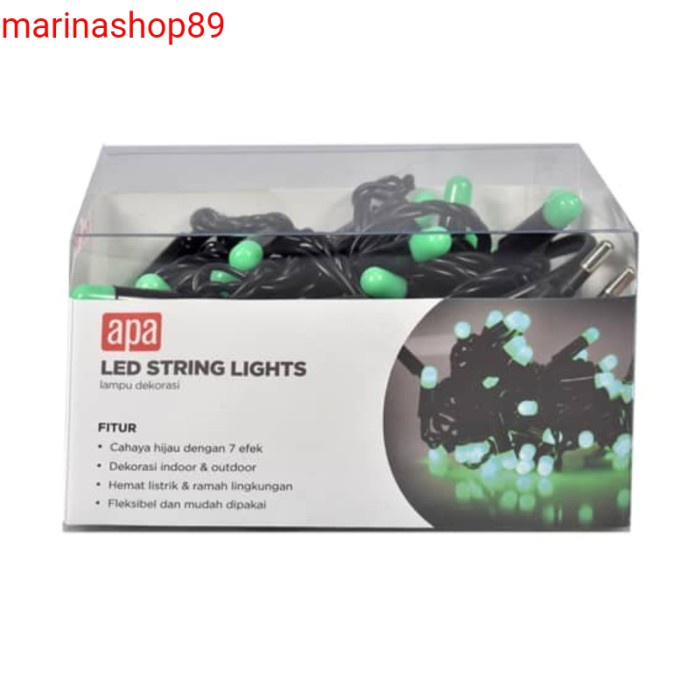 Jual apa lampu led string mix colour 5 m_led decoratif outdoor rgb 4 w ...
