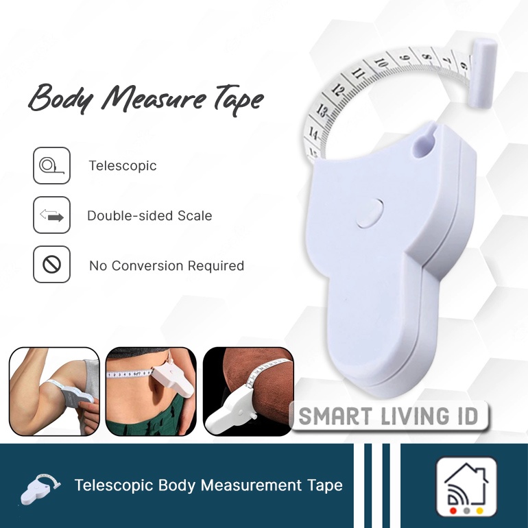 Jual Alat Pengukur Meteran Jahit Badan Telescopic Body Measurement Tape ...