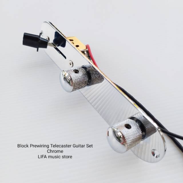 Jual Prewiring Guitar Telecaster Block Set Chrome | Shopee Indonesia