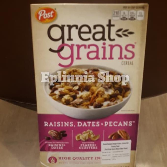 Jual Sereal Great Grains Cereal Raisins , Dates , Pecans Cereal 453gr