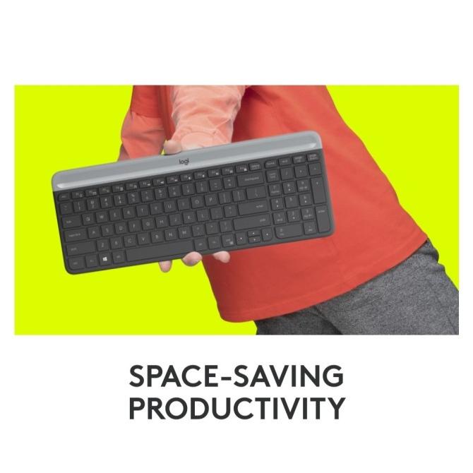 Jual Logitech Mk470 Ultra Slim Silent Wireless Keyboard Mouse Combo