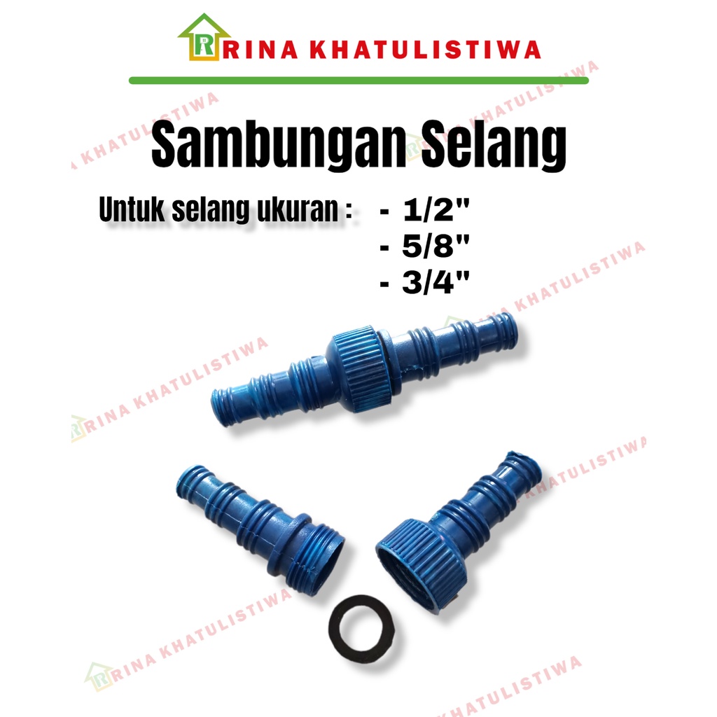 Jual Sambungan Selang Air Lurus Ukuran Konektor