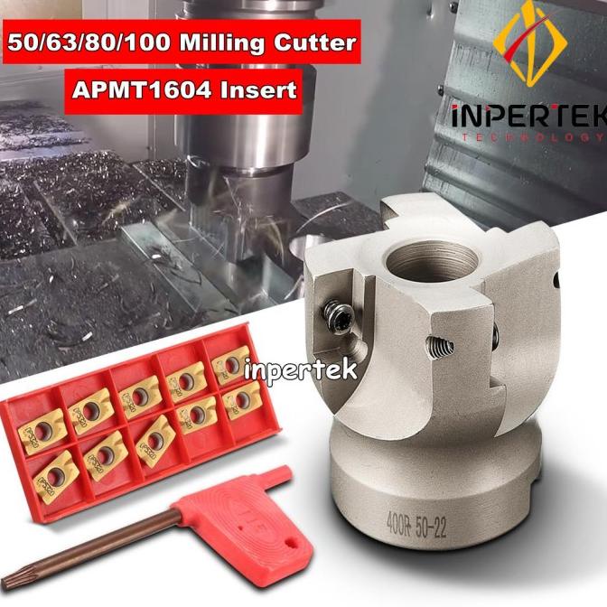 KingLan BAP 400R 50 22 5F 50Mm 5 Flauti Fresa A Candela Per Inserti Intercambiabili Per Inserto Apkt 1604 - 8