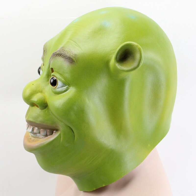 Jual PREORDER Green Shrek Latex Masks Movie Cosplay Prop Adult Animal ...