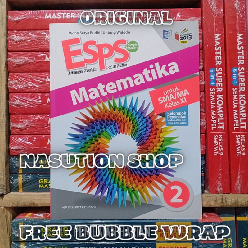 Jual Buku Esps Matematika Kelas 2 / XI 11 SMA K13 Revisi Erlangga ...