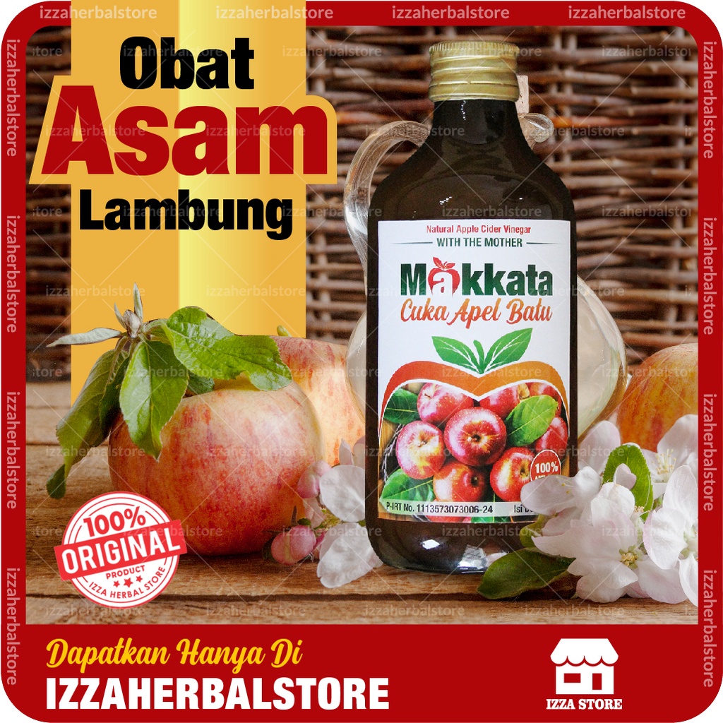 Jual OBAT ASAM LAMBUNG Kronis Cuka Apel Batu Makkata Apple Cider ...