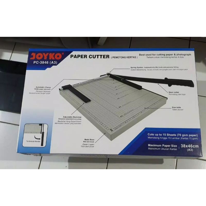 Jual Alat Pemotong Kertas Paper Trimmer Paper Cutter A3 Joyko Shopee