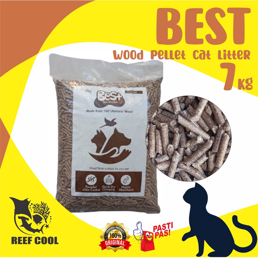 Jual BEST Wood Pellet Cat Litter Pengganti Pasir Kucing Ramah