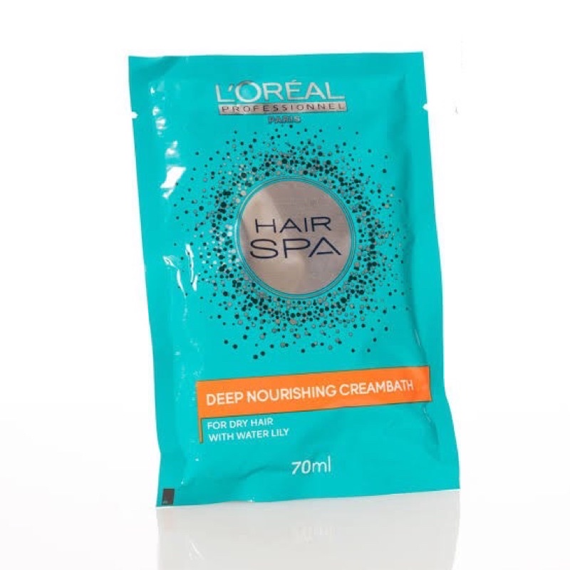 Jual L'OREAL Hair Spa Deep Nourishing Cream Bath Sachet 70ml Shopee