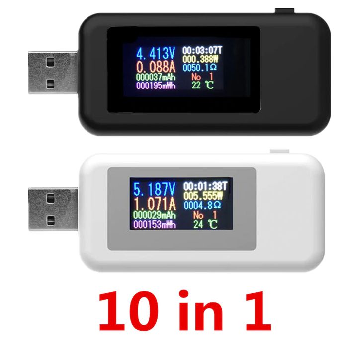 Jual NEW Keweisi KWS-MX18 10 in 1 USB Tester, USB Doctor - Hitam ...