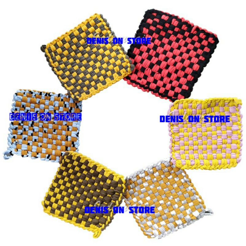 Jual Cempal anyam pelindung panas isi 10 pcs | Shopee Indonesia