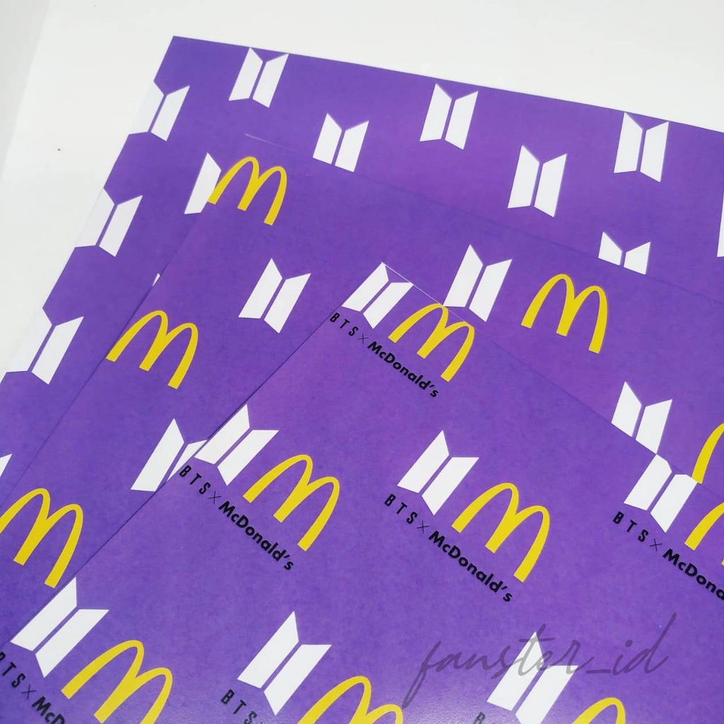 Jual Kertas Kado / Paper Wrap BTS Meal | Shopee Indonesia