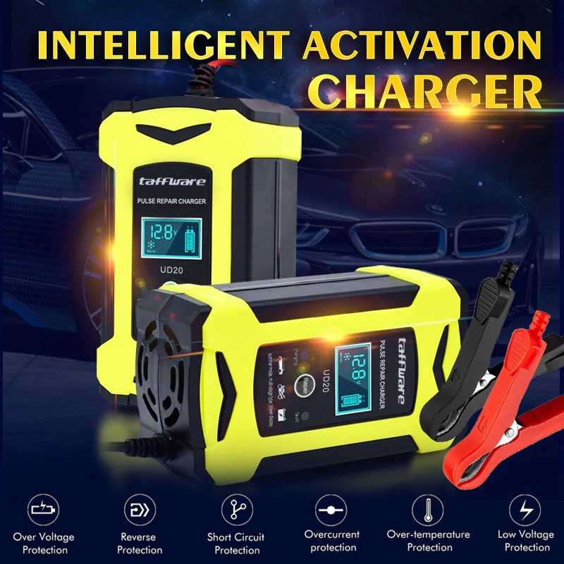 Jual Cas Aki Otomatis untuk Aki Mobil Motor Taffware Venus 12V 6A Layar