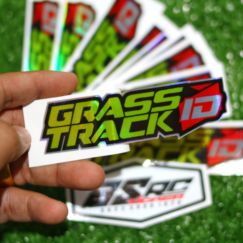 Jual stiker grass track id hologram / sticker premium | Shopee Indonesia