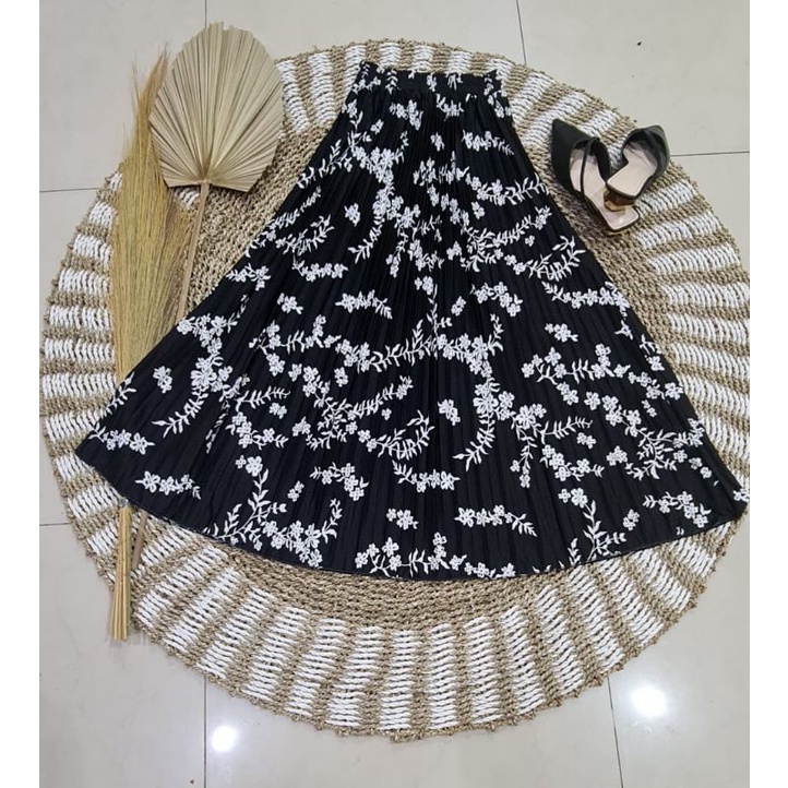 Jual Jnw Rok Plisket Daisi Daily Kembang Melati Premium Shopee Indonesia