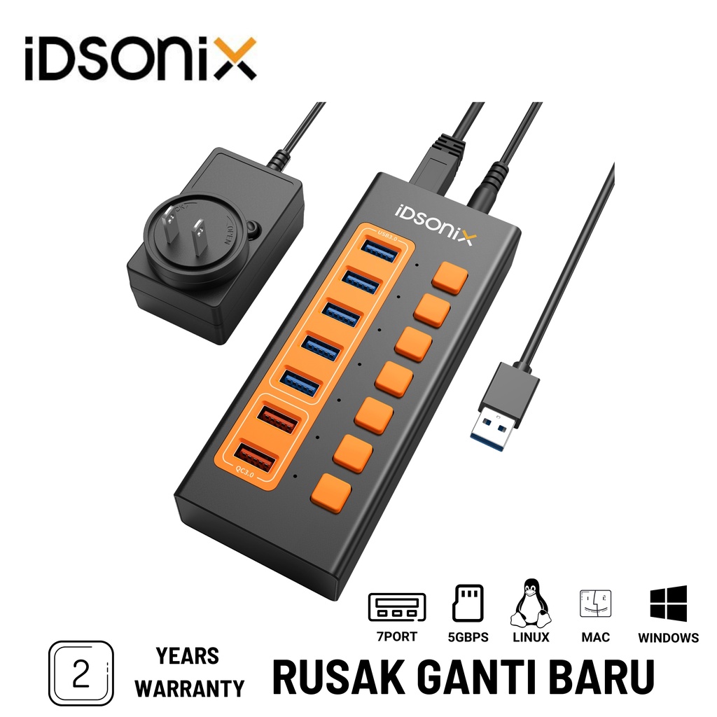 Jual Idsonix Multi Port Usb Individual Switch Hub Port Dbu A