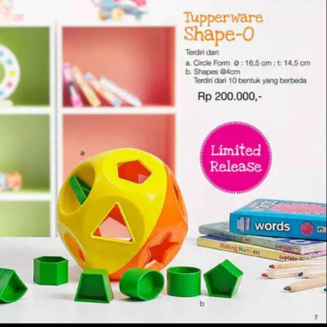 Jual Tupperware shape O Toy/murah/mainan edukasi | Shopee Indonesia