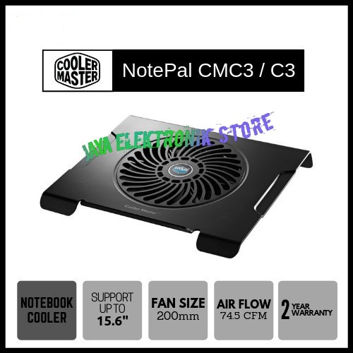 Jual Cooling Pad Laptop Cooler Master Notepal CMC3 Notebook Cooler