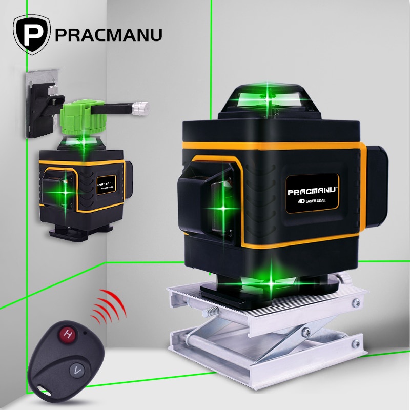 Jual Laser Meter Alat Pengukur Ruangan Gedung PRACMANU 16 Lines 4D ...