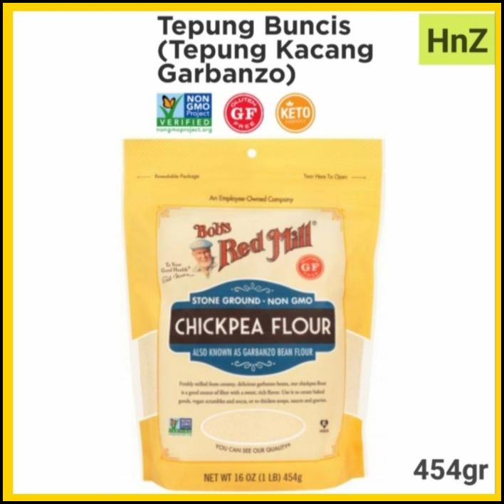 Jual Chickpea Garbanzo Flour Tepung Buncis Keto Gluten Free Bob Red